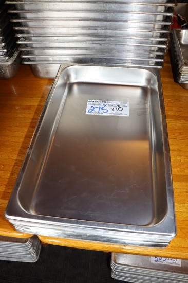 Times 10 - 12" x 20" x 2" stainless inset pans
