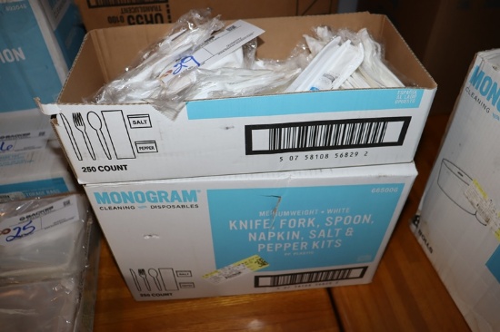 Case of wrapped to go silverware