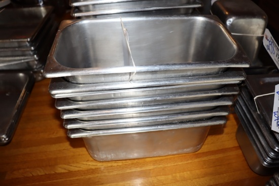 Times 7 - 1/3 x 6" stainless inset pans