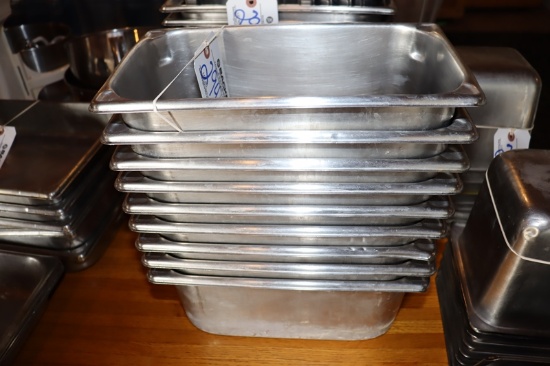 Times 9 - 1/3 x 6" stainless inset pans