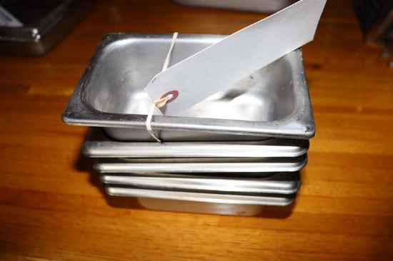 Times 4 - 1/9 x 2" stainless inset pans
