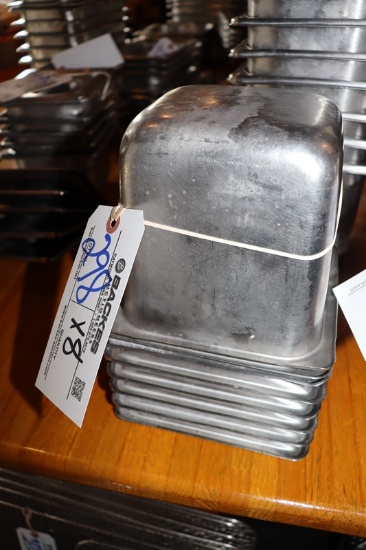 Times 8 - 1/6 x 6" stainless inset pans