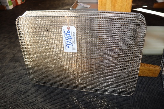 Times 6 - 18" x 26" stainless sheet pan cooling screens