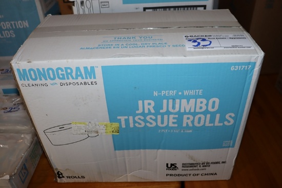 Case of junior jumbo bathroom toilet paper