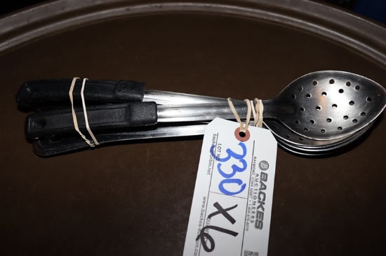 Times 6 - stainless perforated service spoons