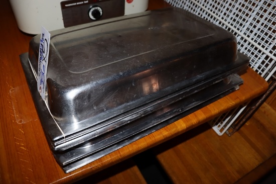 All to go - 5 chaffing lids - missing handles