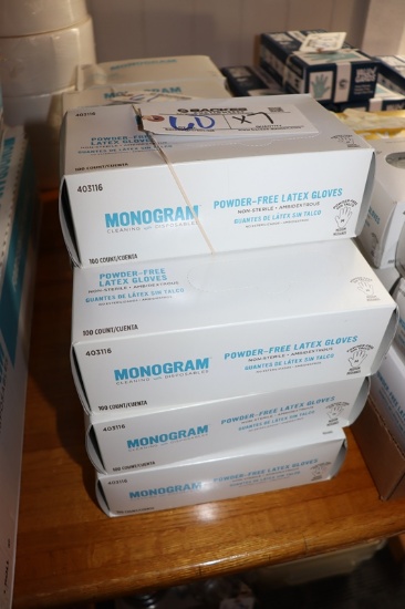 Times 7 - Boxes of medium latex gloves