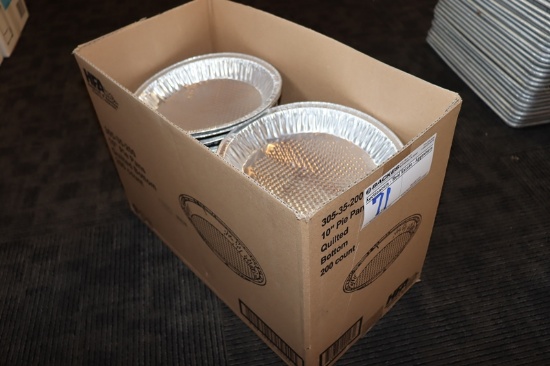 3/4 case of 10" aluminum pie pans