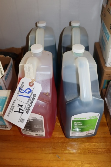 Times 4 - Gallons of Pre Soak, sanitizer, & detergent