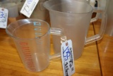 Times 2 - Acrylic 64 oz. & 1 gallon measuring cups