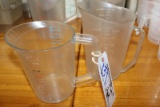 Times 2 - Acrylic 64 oz. & 1 gallon measuring cups