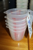 Times 5 - New plastic 32 oz. measuring cups