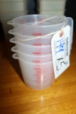 Times 5 - New plastic 32 oz. measuring cups