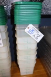 Times 8 - 4 quart food storage containers with lids