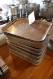 Times 6 - Aluminum baking pans with some lids