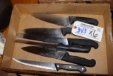 Times 6 - Chef, steak, & prime rib knives