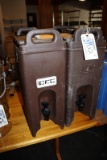 Times 2 - Brown hot/cold liquid catering dispensers