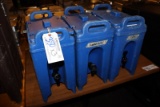 Times 3- Blue hot/cold liquid catering dispensers