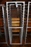 Portable aluminum sheet pan rack