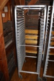 Portable aluminum sheet pan rack