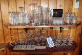 All to go - 2 shelves of misc. bar glasses