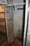 Galvanized portable sheet pan rack - rusted