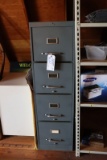 All steel 4 drawer file cabinet