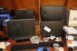 All to go - 4 computer towers with 3 monitors keyboards & more