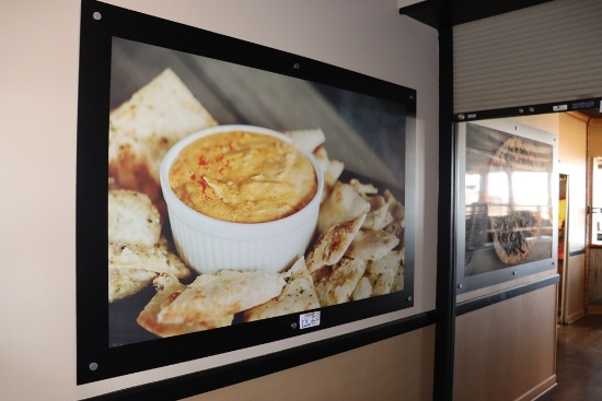 Times 2 - 4' x 6' wall food pictures