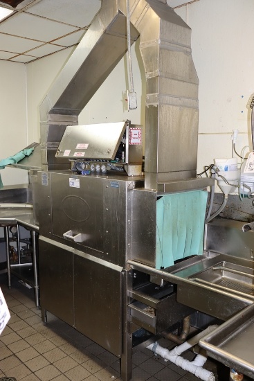 Complete Dishwasher system to include: American Dish ADC-44 dual pass throu