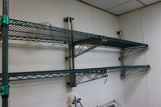 Times 4 - wall mount wire racks - 2) 18 x 36 and 2) 18 x 48