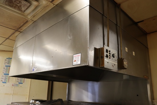 Captive Air 2 piece hood system - 2) 67" x 42" individual hoods back to bac