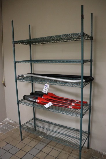 18" x 48" green coated rack