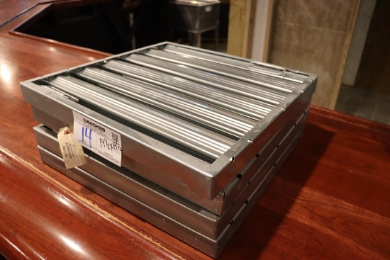 All to go - 4 like new 15 1/2" x 15 1/2" hood filters