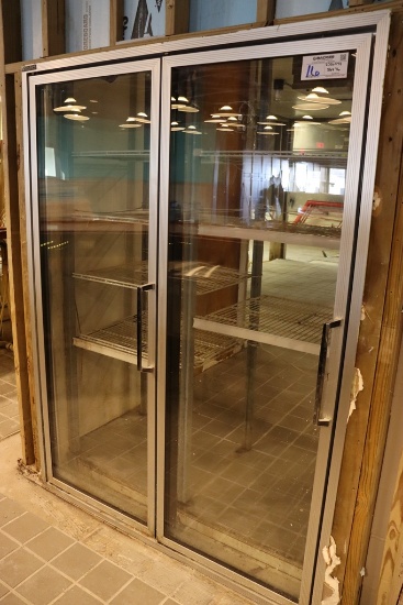StyleLine 56" x 76" framed 2 glass  display cooler doors - each door is 26"