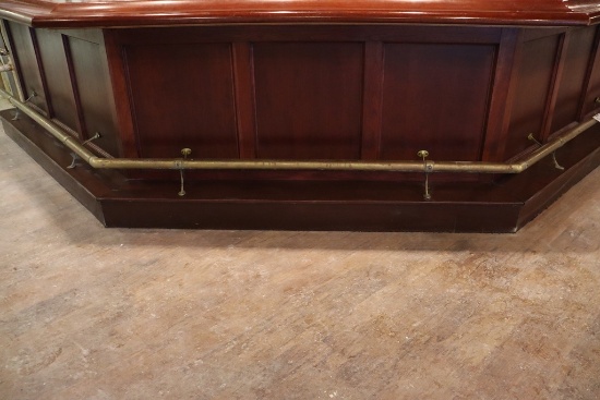 Approximately 500+ inches of brass foot railing only
