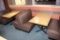 Times 4 - Brown vinyl 4 passenger booth openings with 30