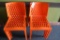 Times 10 - Lagoon Furniture Milan Style Orange Stackable Dinning Chair (pd
