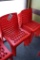 Times 8 - Lagoon Furniture Milan Style Orange Stackable Dinning Chair (pd $