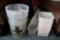 All to go - under table - acrylic related items - most have a crack