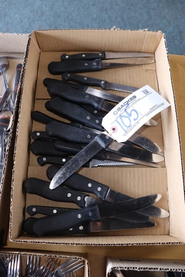 Box to go - black handled cutlery