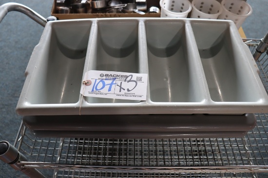 Times 3 - gray silverware bins