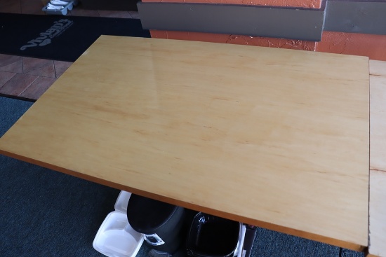 Times 3 - 30" x 48" custom made top dining tables - very nice heavy duty to