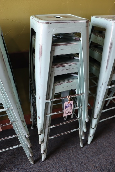 Times 4 - metal bistro style stools