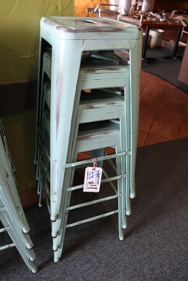 Times 4 - metal bistro style stools