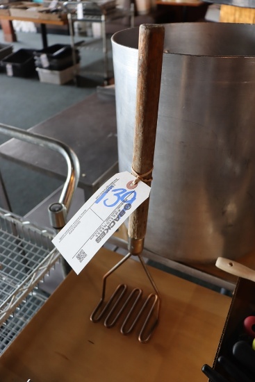 18"  wood handled potato masher