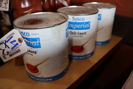 Times 3 - 7 lb. Sysco Chili Sauce