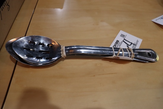 Times 4 - solid and slotted serving spoons