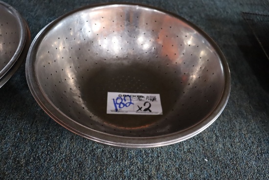 Times 2 - 16" stainless colanders
