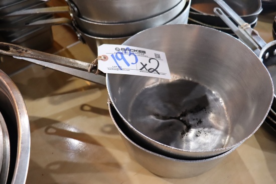 Times 2 - approximately 10 qt sauce pans
